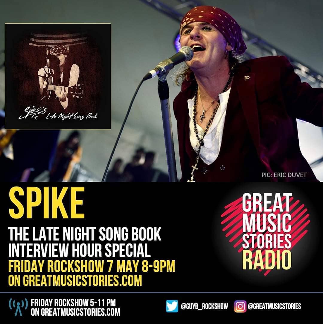 Ad for Spike's interiew, link goes to Radio station website